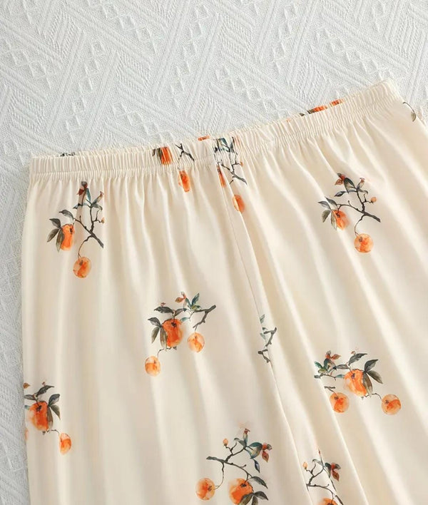 Pyjama femme imprimé fleurs – Ensemble léger et confortable