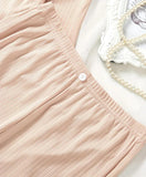 Pyjama femme rose élégant – Ensemble confortable et doux pour la maison