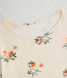 Pyjama femme imprimé fleurs – Ensemble léger et confortable