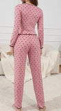 Pyjama femme rose à pois – Confort et style romantique
