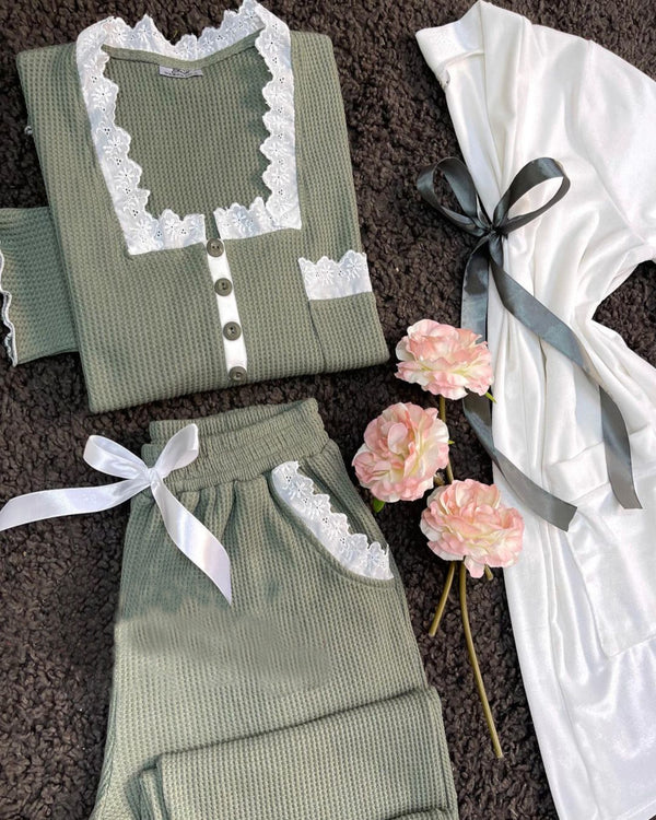 Ensemble Linda 3 pièce couleur Vert